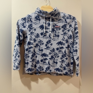 Vineyard Vines Pullover Palms‎ Shep Cowl Neck Shirt Size M